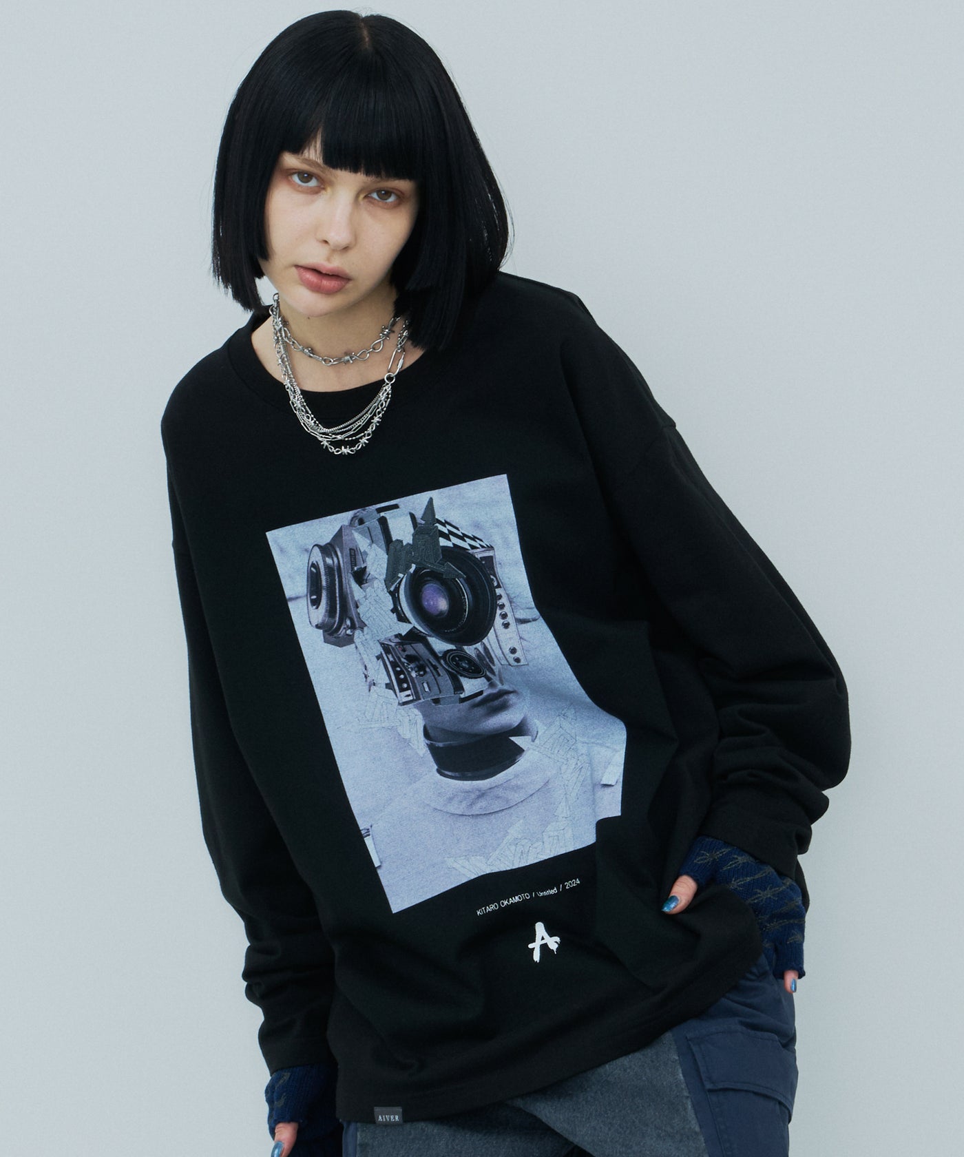 岡本奇太郎×AIVER フェイスロンTEE