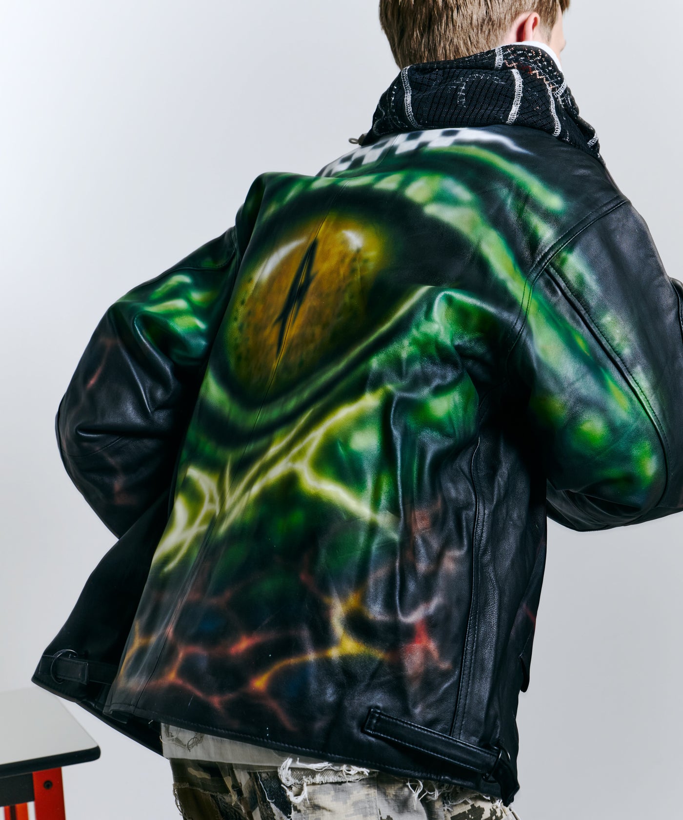 Johann×AIVER レザーフライトジャケット