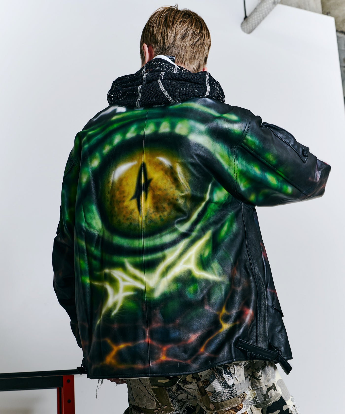 Johann×AIVER レザーフライトジャケット