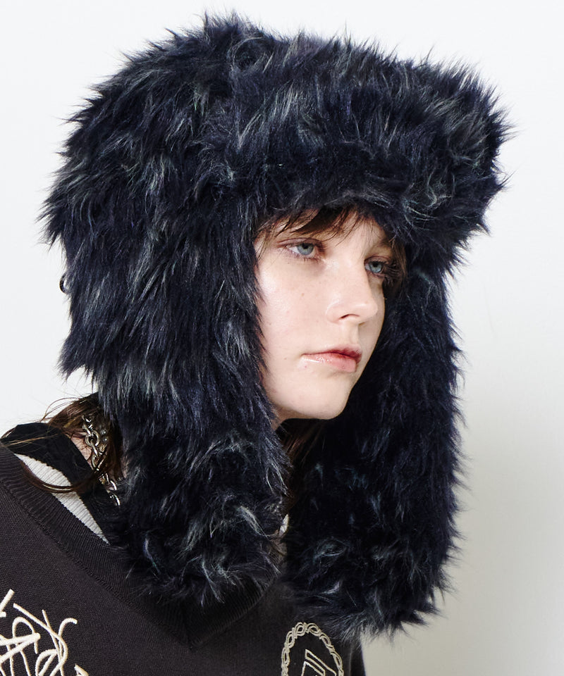 【予約】AIVER Atelier Made　ミックスファーフライトキャップ