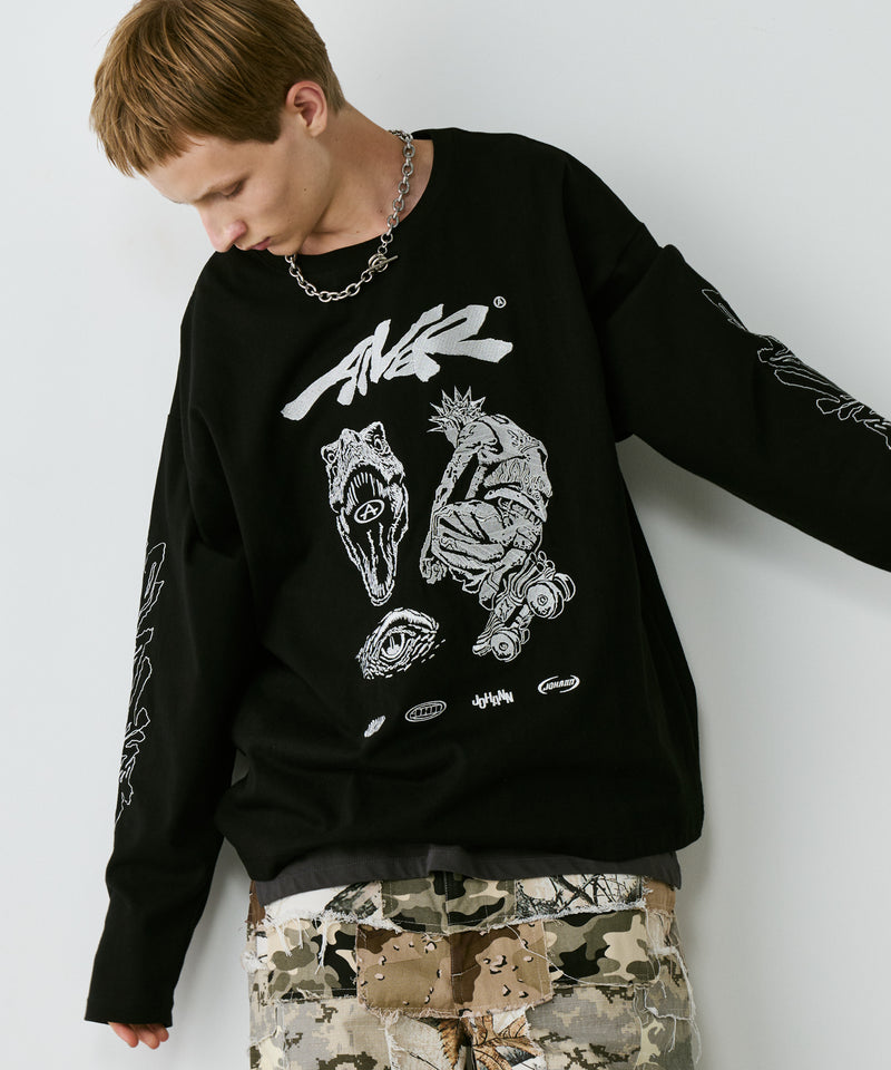 Johann×AIVER　刺繡L/S TEE