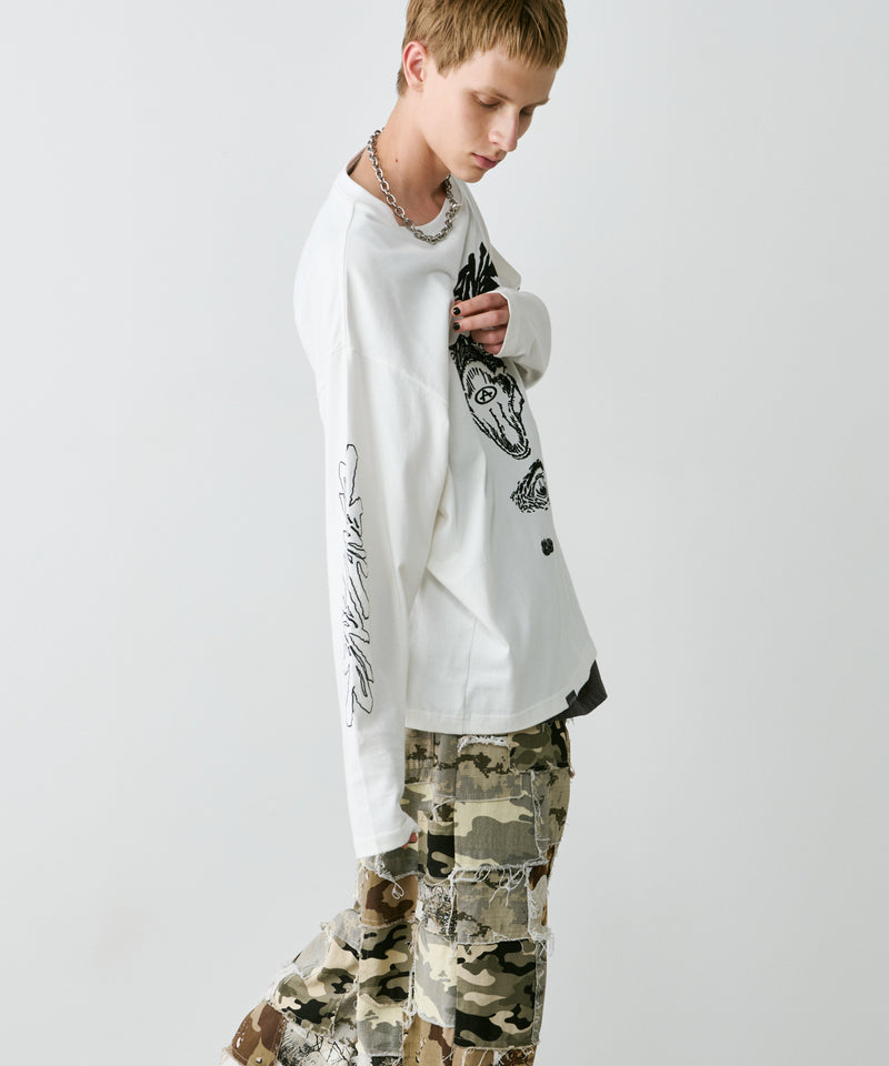 Johann×AIVER　刺繡L/S TEE