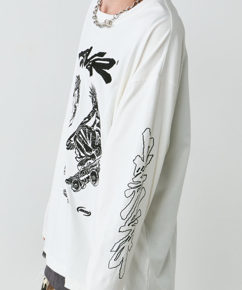 Johann×AIVER　刺繡L/S TEE