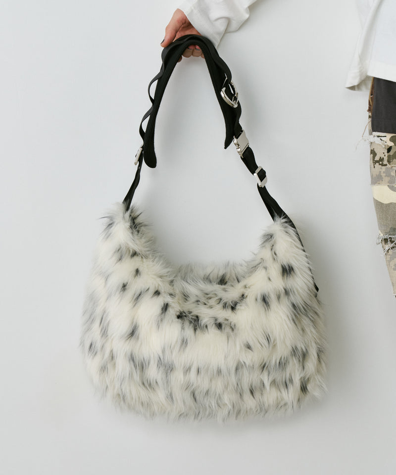 【予約】AIVER Atelier Made　ミックスファーショルダーバッグ