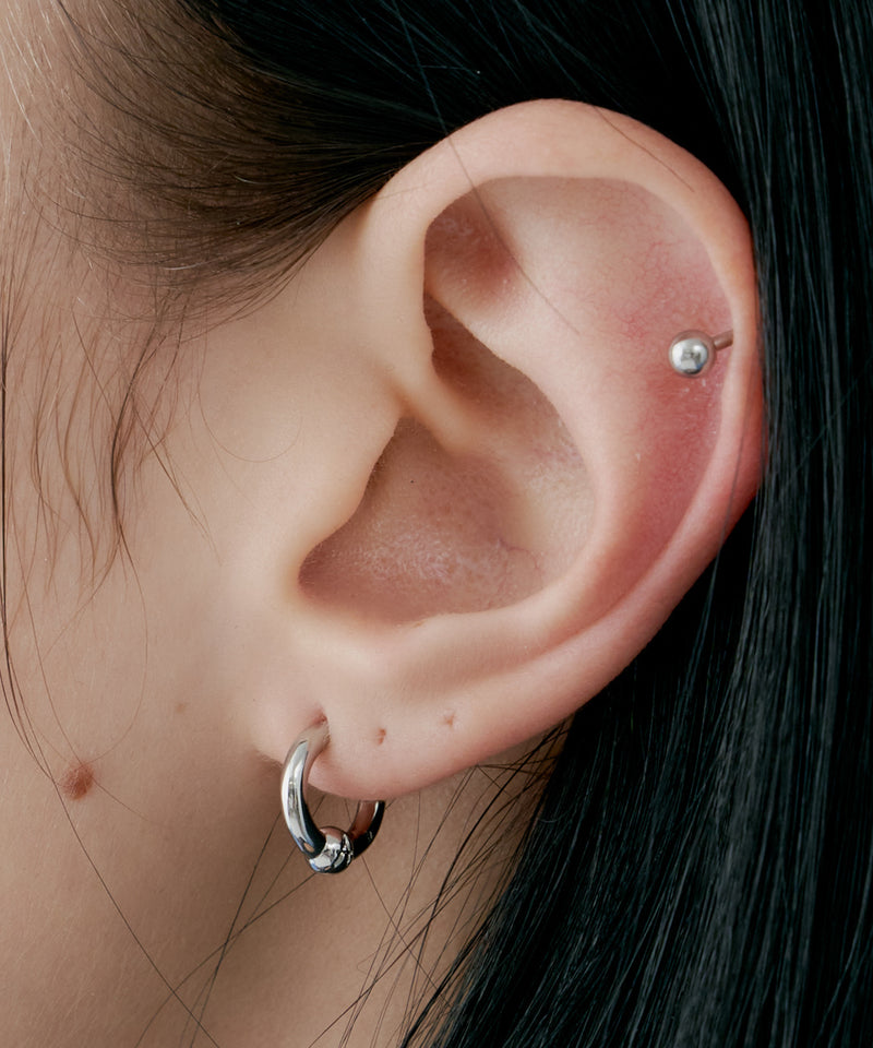 AIVER　12mm Aピアス　MADE IN JAPAN