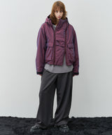 AIVER　ヘビーワッフルヘンリーネックL/S TEE