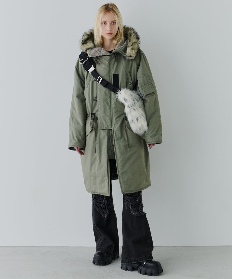 【予約】AIVER Atelier Made　ミックスファーショルダーバッグ