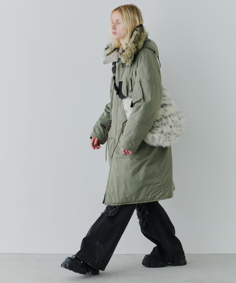【予約】AIVER Atelier Made　ミックスファーショルダーバッグ