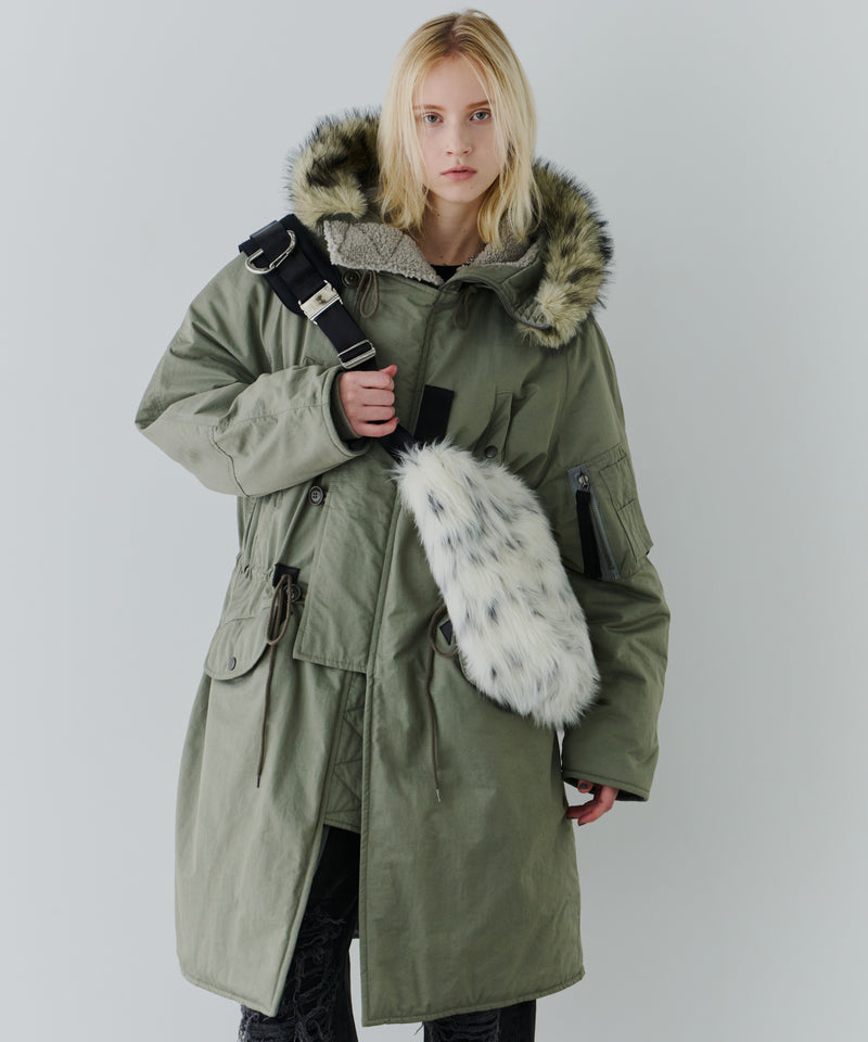 【予約】AIVER Atelier Made　ミックスファーショルダーバッグ