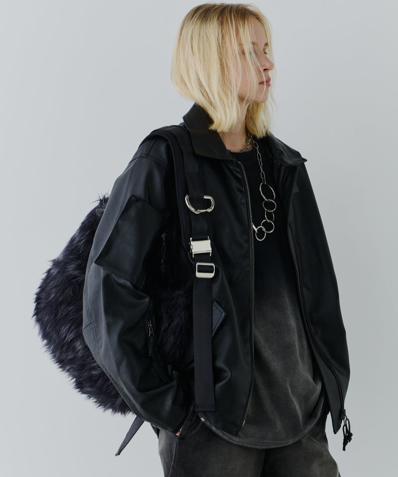 【予約】AIVER Atelier Made　ミックスファーショルダーバッグ