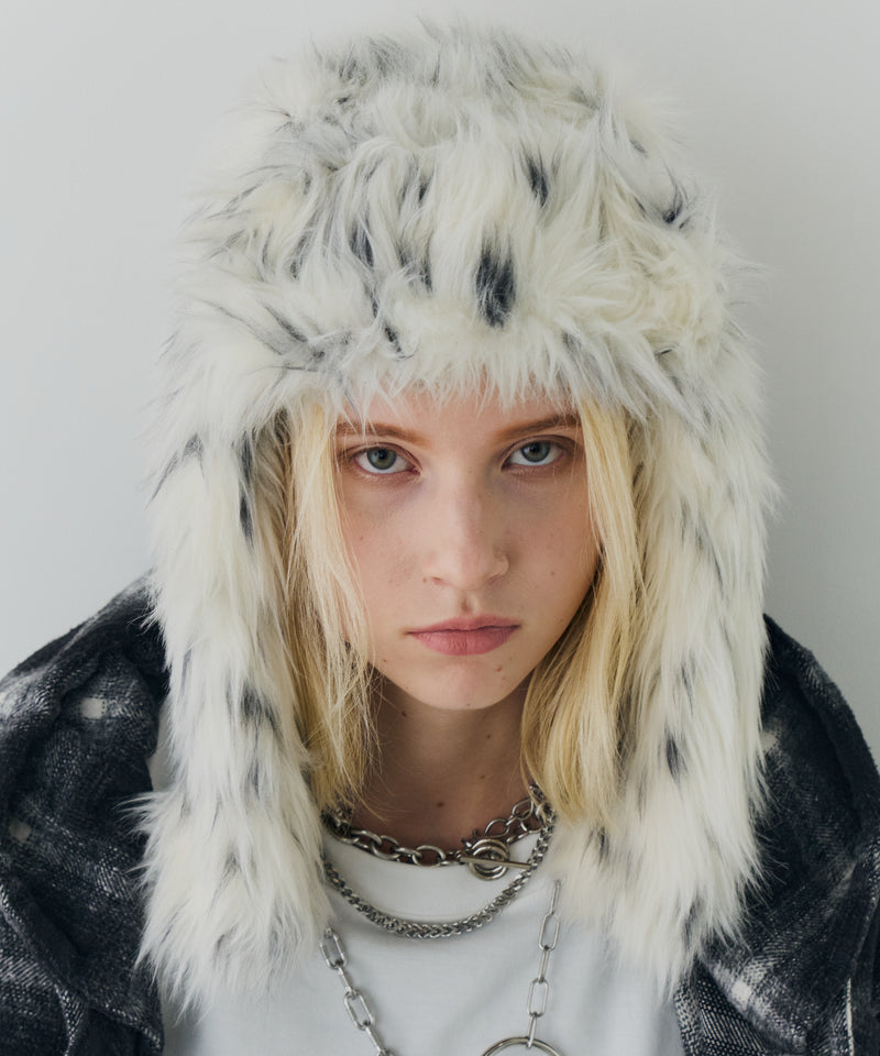 【予約】AIVER Atelier Made　ミックスファーフライトキャップ