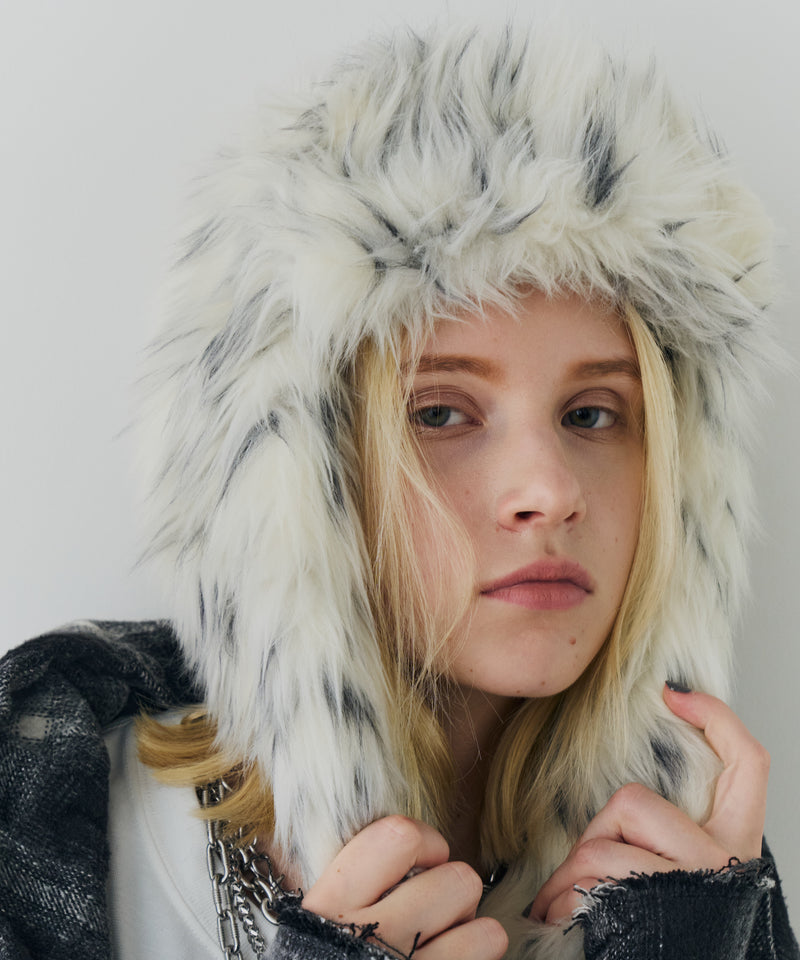 【予約】AIVER Atelier Made　ミックスファーフライトキャップ