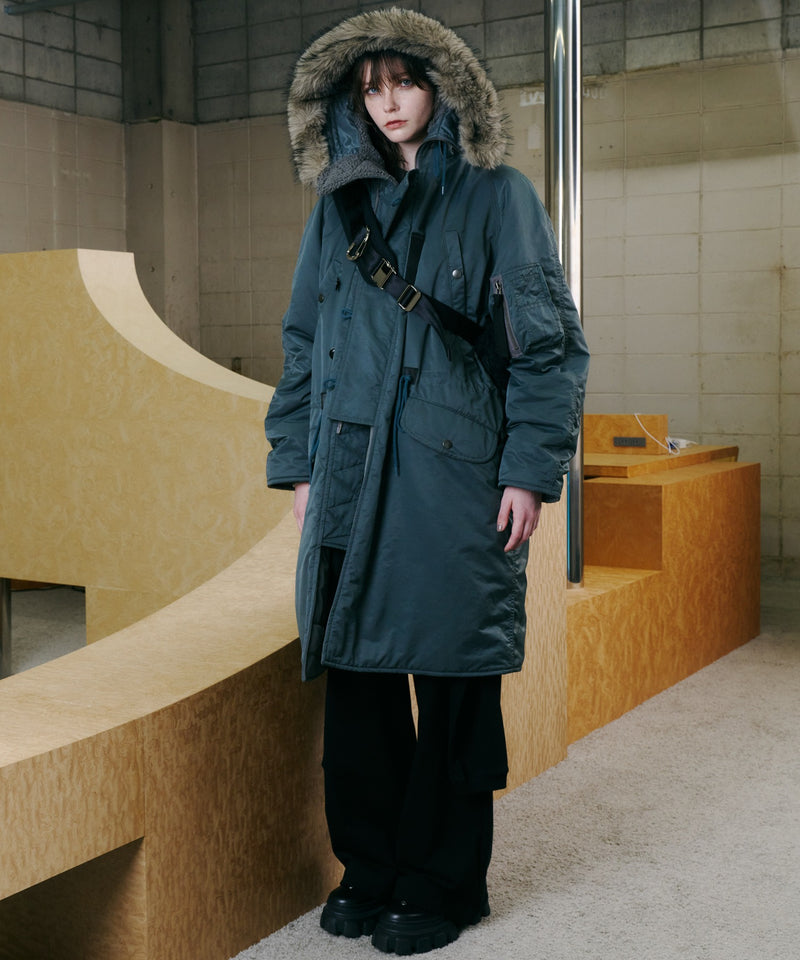 【予約】AIVER Atelier Made　ミックスファーショルダーバッグ