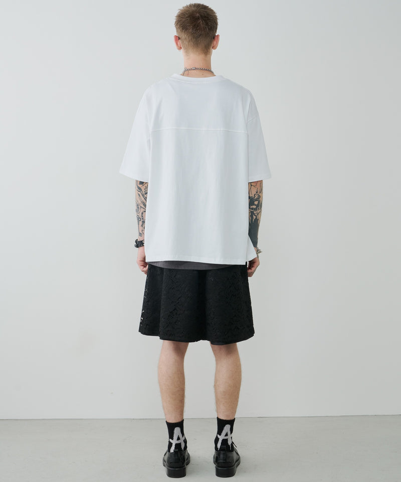 AIVER　30/2ウォッシュ天竺フットボールS/S TEE
