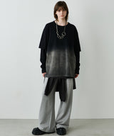 AFF AIVER　グラデーションブリーチレイヤードロンTEE