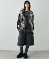 【予約】AFF AIVER　ムラ染めニットL/S TEE