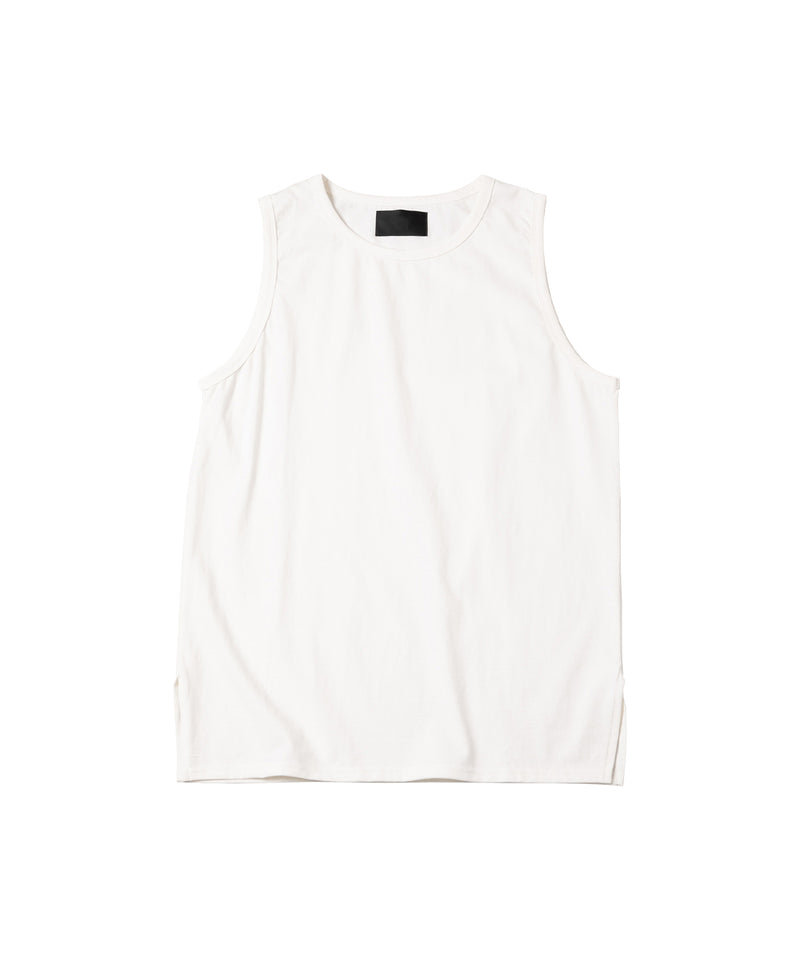 AFF AIVER　20/-シルケット天竺サイドスリットロングタンクトップ