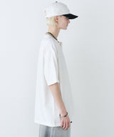 【予約】AFF AIVER　16/-ウォッシュ天竺スキッパーS/S TEE