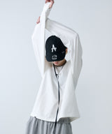 【ONLINE STORE先行予約】AFF AIVER　16/-ウォッシュ天竺ワイドスリーブL/S TEE