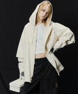 【ONLINE STORE先行予約】AIVER　レイヤードカットオフツイルシャツ