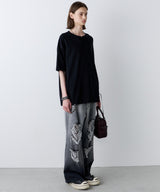 AFF AIVER　16/-ウォッシュ天竺スキッパーS/S TEE