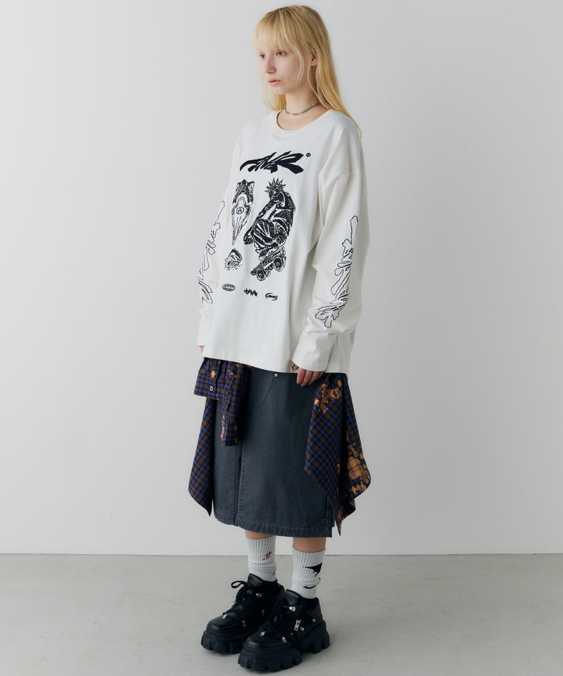 Johann×AIVER　刺繡L/S TEE