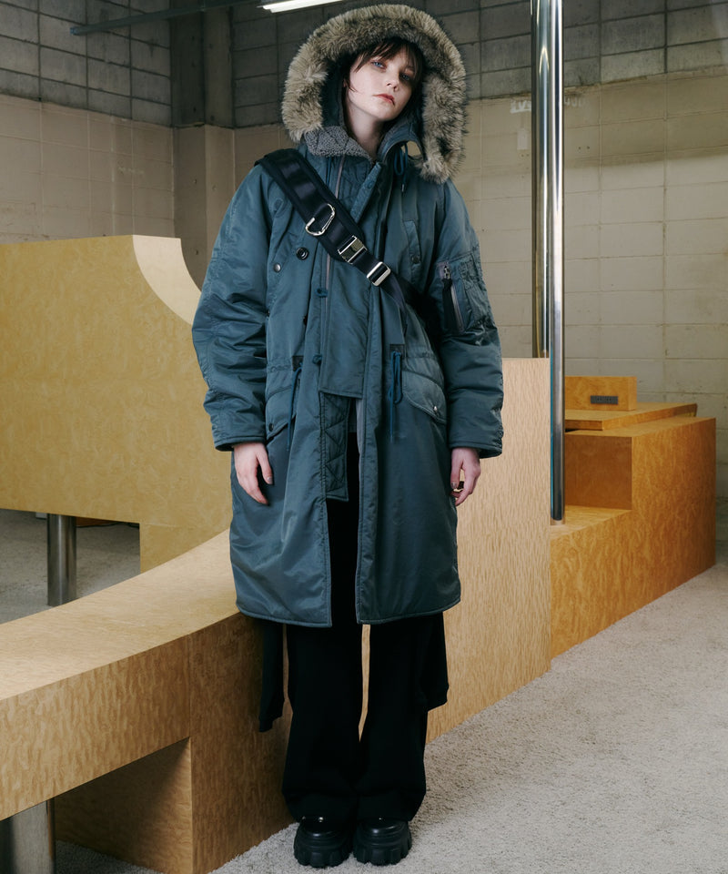 【予約】AIVER Atelier Made　ミックスファーショルダーバッグ