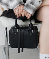 AIVER　スラッシュジップカウレザーミニボストン　MADE IN JAPAN