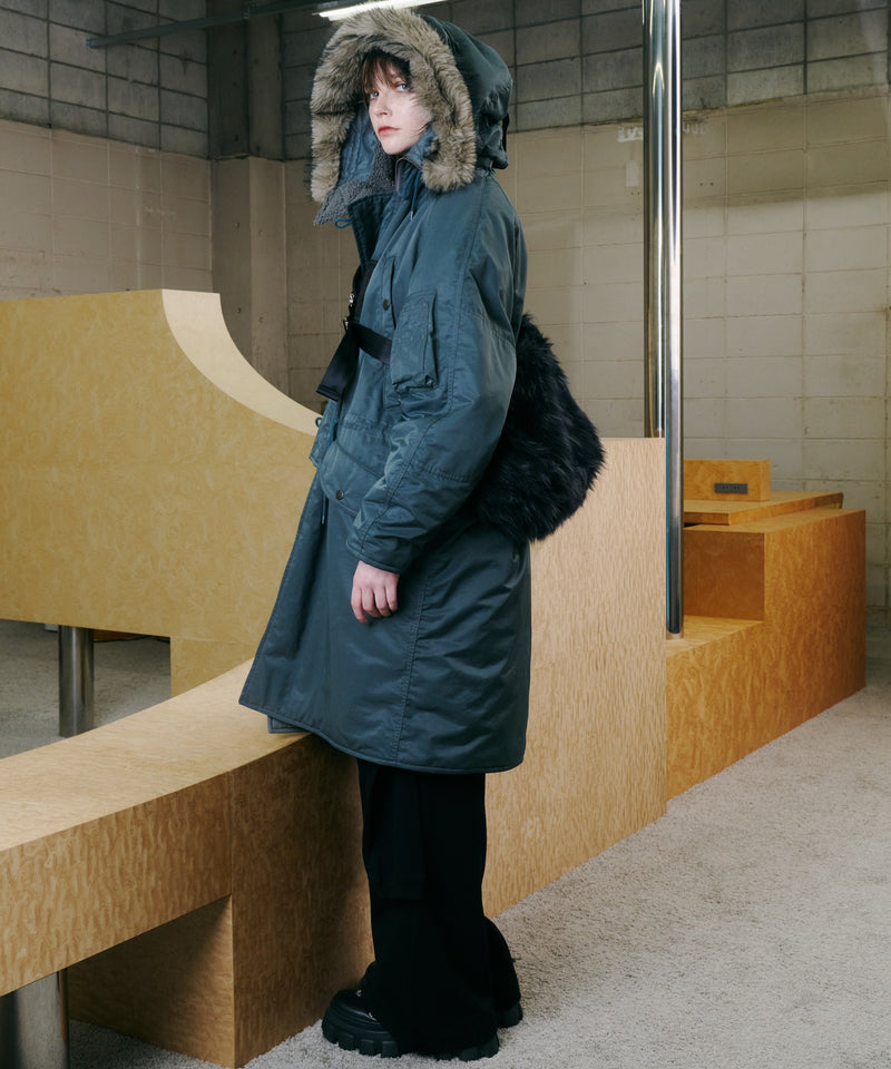 【予約】AIVER Atelier Made　ミックスファーショルダーバッグ