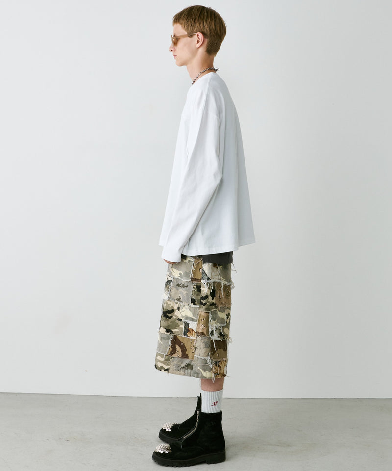 【予約】AIVER　30/2ウォッシュ天竺フットボールL/S TEE
