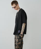 AIVER　30/2ウォッシュ天竺フットボールS/S TEE