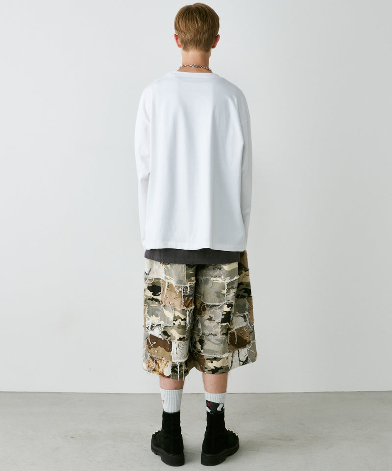【予約】AIVER　30/2ウォッシュ天竺フットボールL/S TEE