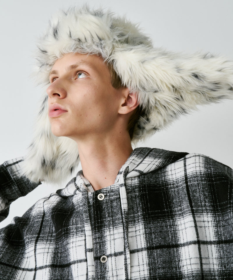 【予約】AIVER Atelier Made　ミックスファーフライトキャップ