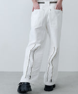 AIVER　ボンテージデニムベイカーパンツ