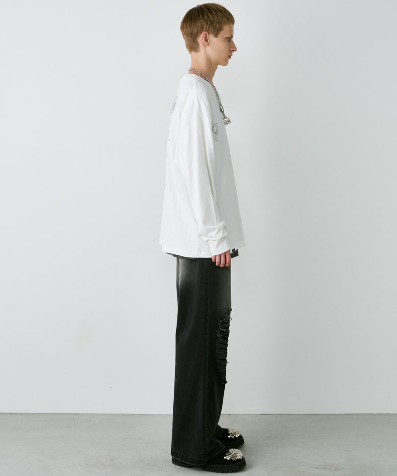 【予約】AIVER　エラープリントL/S TEE