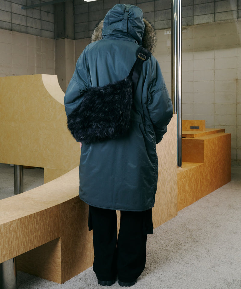 【予約】AIVER Atelier Made　ミックスファーショルダーバッグ