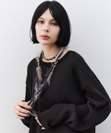 AIVER　フェザーニットネックレス