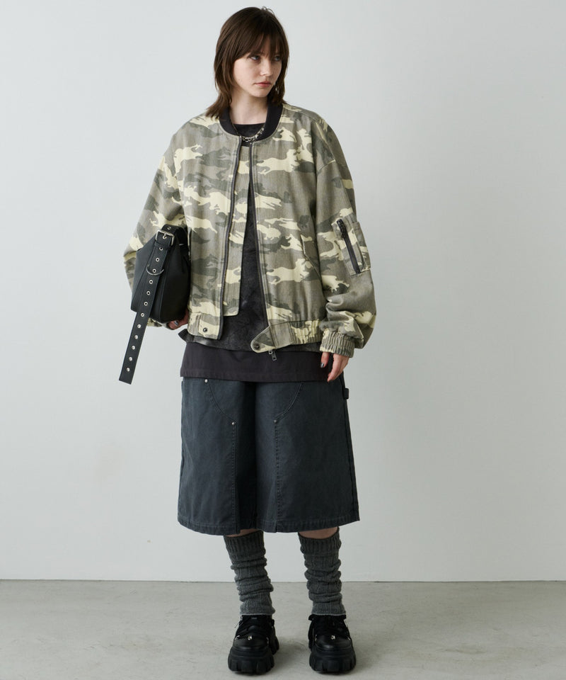 【予約】AFF AIVER　ムラ染めニットL/S TEE