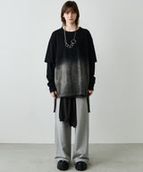 AFF AIVER　グラデーションブリーチレイヤードロンTEE