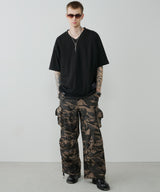 AIVER　30/2ウォッシュ天竺フットボールS/S TEE