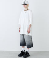 AIVER　16/‐ウォッシュ天竺モンスターS/S TEE