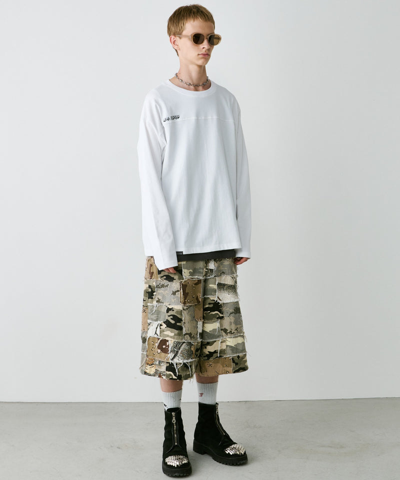 【予約】AIVER　30/2ウォッシュ天竺フットボールL/S TEE