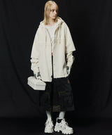 【ONLINE STORE先行予約】AIVER　レイヤードカットオフツイルシャツ