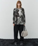 【予約】AFF AIVER　ムラ染めニットL/S TEE