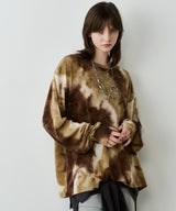 【予約】AFF AIVER　ムラ染めニットL/S TEE
