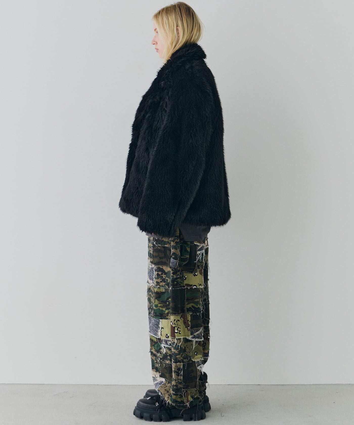 一部予約】AIVER ショートフェイクファーコート