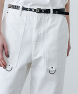 AIVER　ボンテージデニムベイカーパンツ