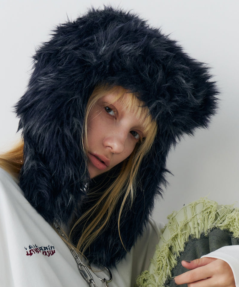 【予約】AIVER Atelier Made　ミックスファーフライトキャップ