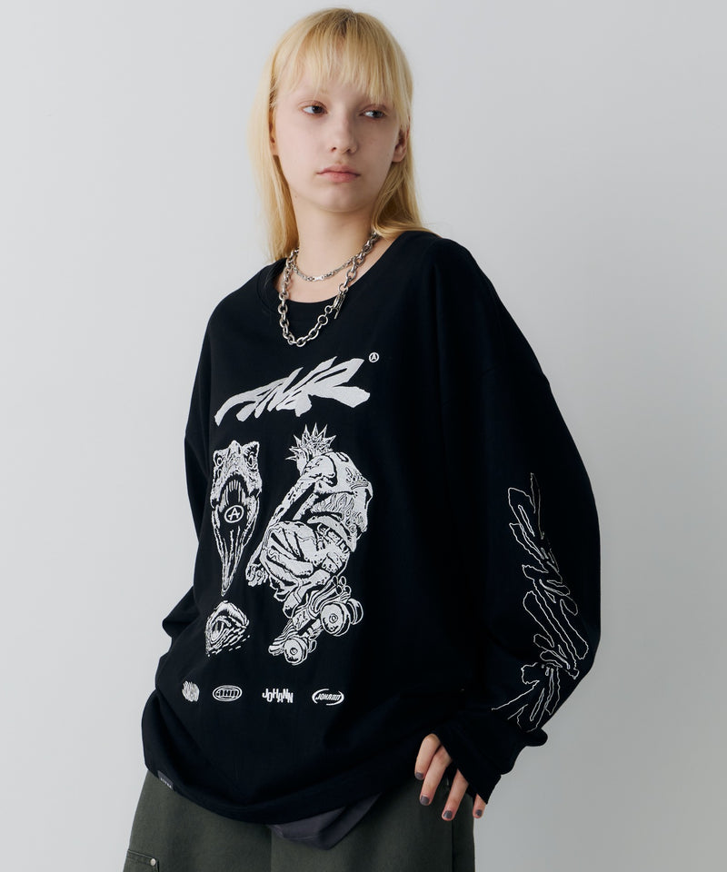 Johann×AIVER　刺繡L/S TEE