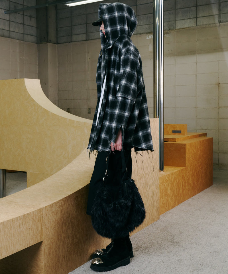 【予約】AIVER Atelier Made　ミックスファーショルダーバッグ